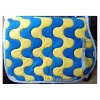 Tapis de selle Lamicell bleu et jaune personnalisé