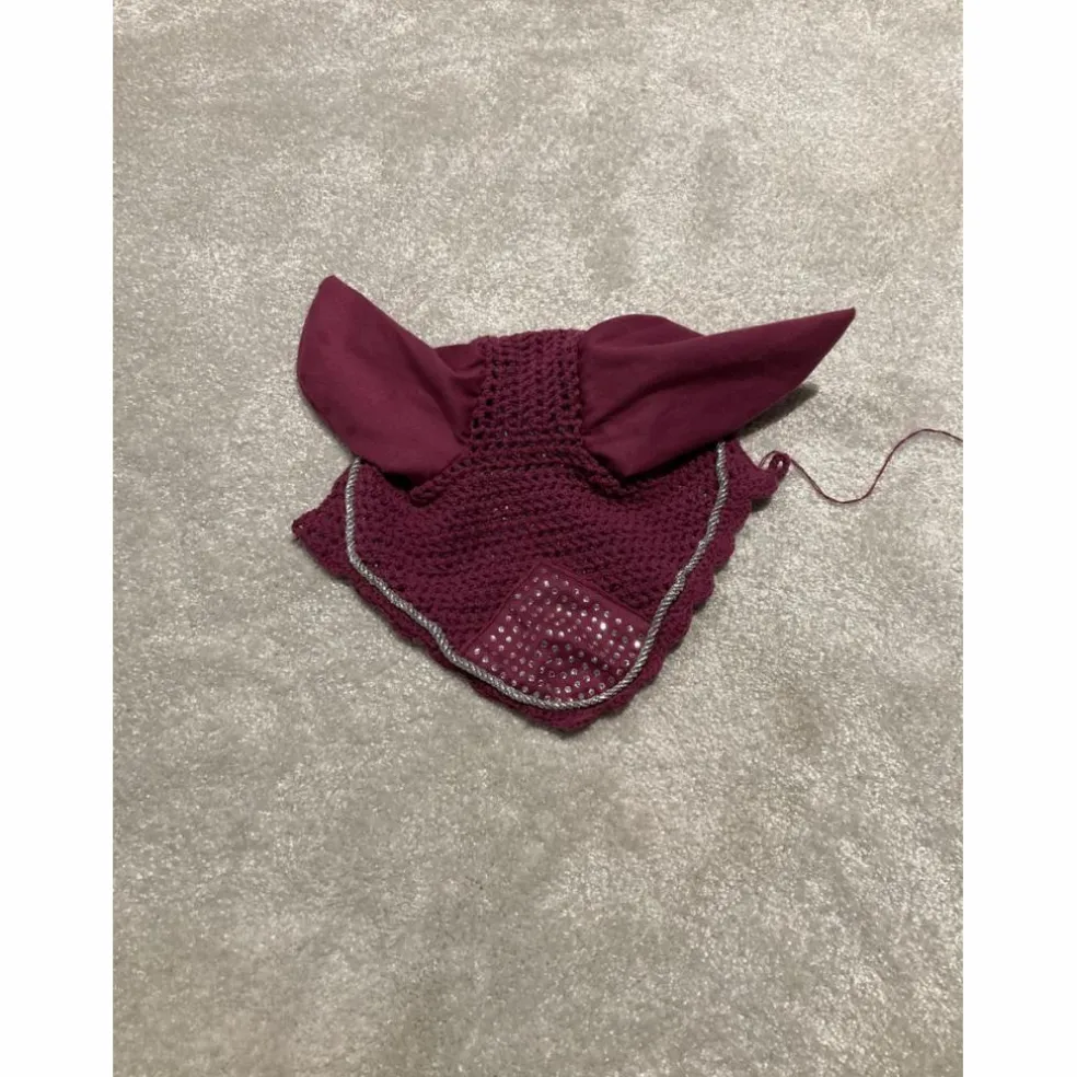 Tapis de selle LAMICELL rose avec bonnet et amortisseur FOUGANZA assorti