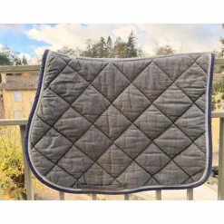 Tapis d’équitation RG Italy gris foncé taille cheval