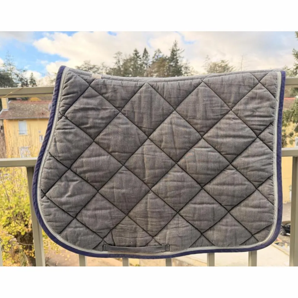 Tapis d’équitation RG Italy gris foncé taille cheval