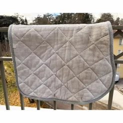 Tapis d’équitation RG Italy gris clair taille cheval