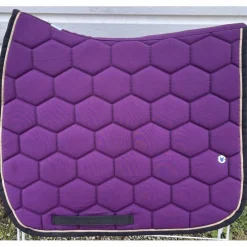 Tapis dressage violet bord noir et or Equidées