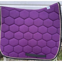 Tapis dressage violet bord noir et or Equidées