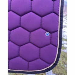 Tapis dressage violet bord noir et or Equidées