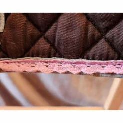 Tapis fouganza, marron, bleu et rose