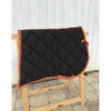 Tapis noir / orange