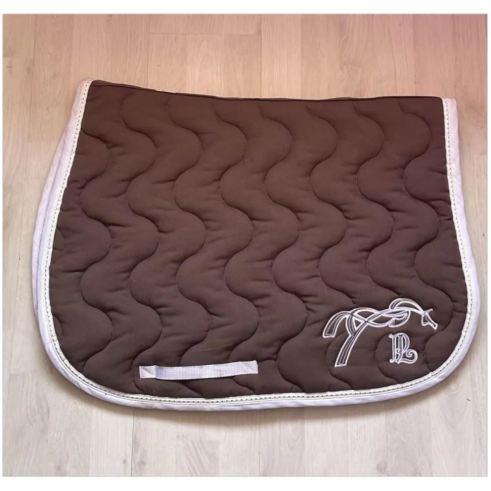 Tapis Pénélope taupe et blanc