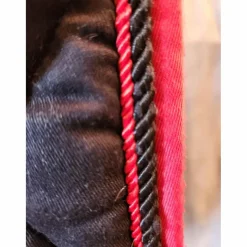 Tapis équithème, noir et rouge