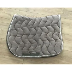 Tapis+bonnet equitheme beige et gris