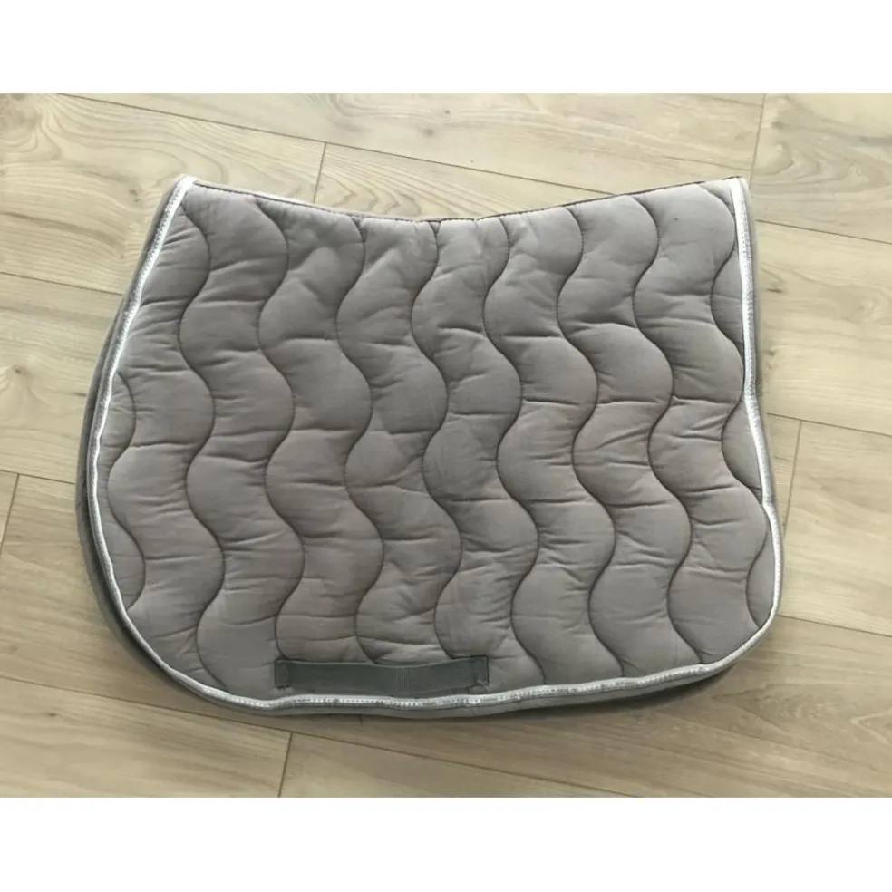 Tapis+bonnet equitheme beige et gris