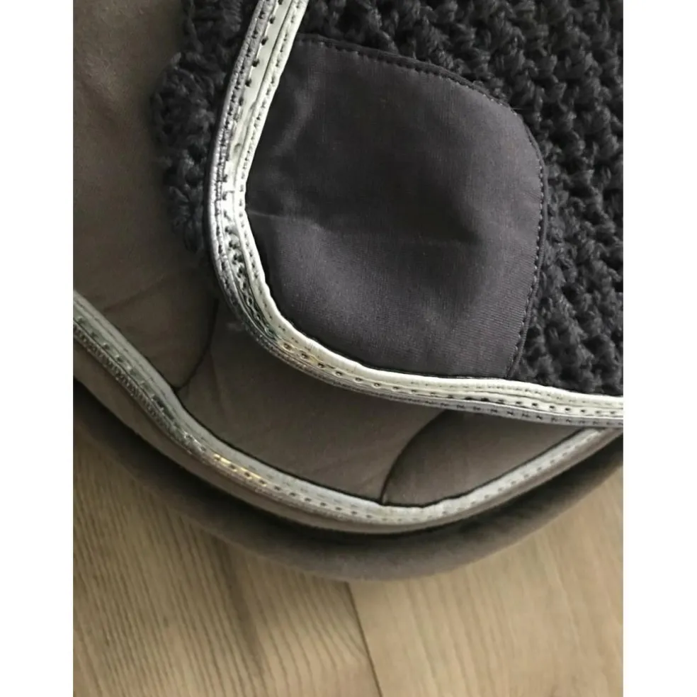 Tapis+bonnet equitheme beige et gris