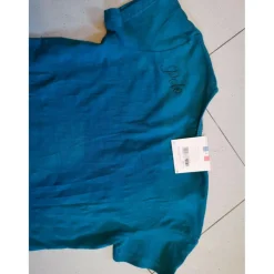 Tee shirt femme neuf flag and cup turquoise
