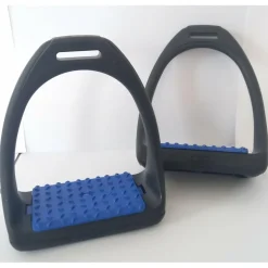 Étriers Compositi noir et bleu