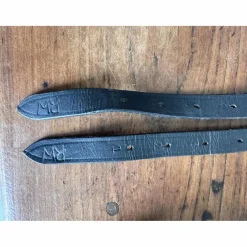 Étriers Compositi noirs et rouge enfant + étrivières noirs 123cm