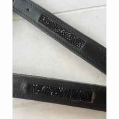 Étrivières à paillettes noires