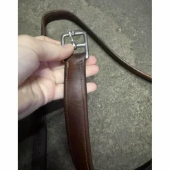 Étrivières Bruno Delgrange en cuir havane 135cm