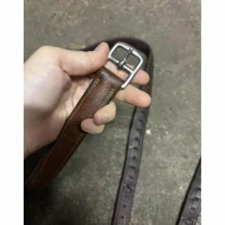 Étrivières Bruno Delgrange en cuir havane 135cm