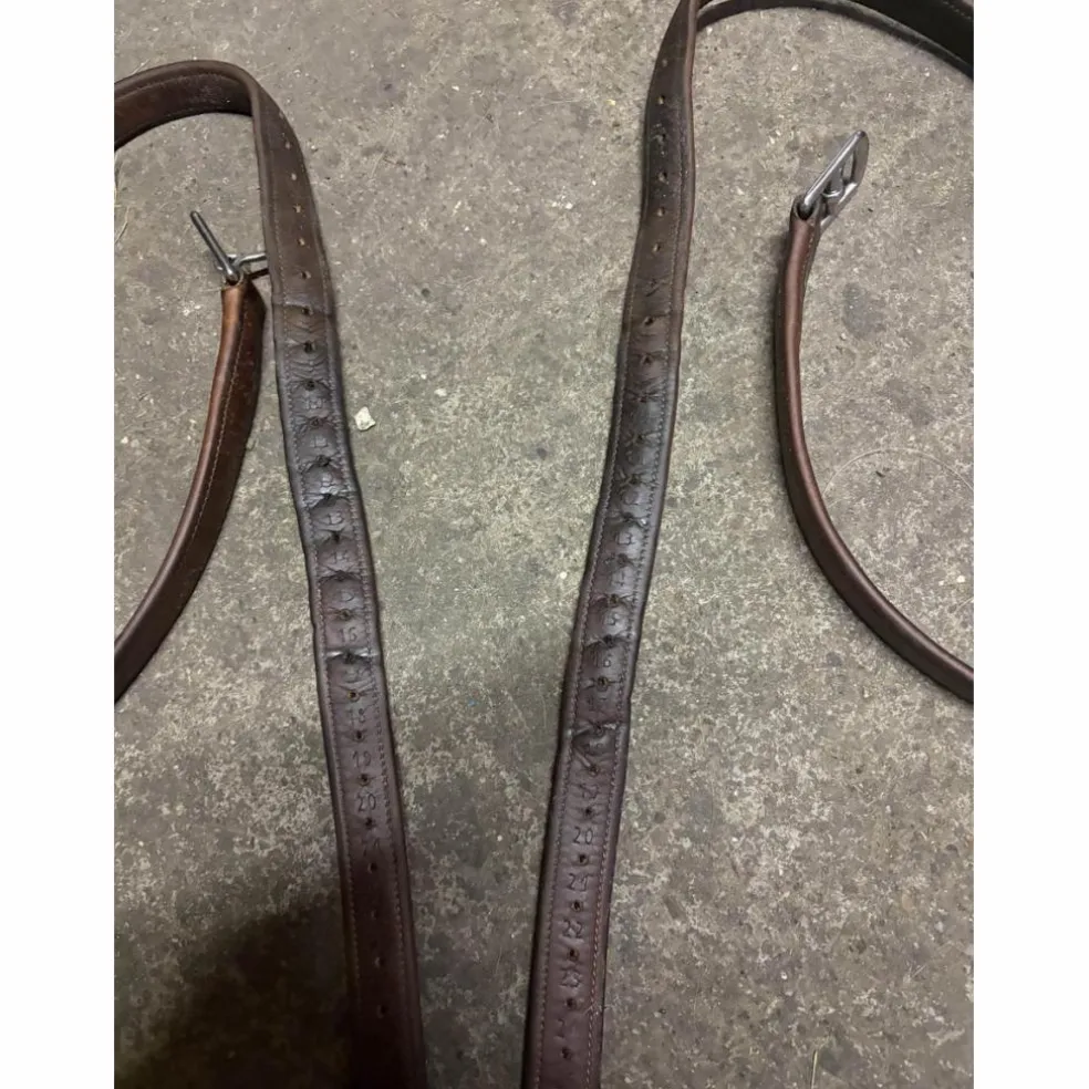 Étrivières Bruno Delgrange en cuir havane 135cm