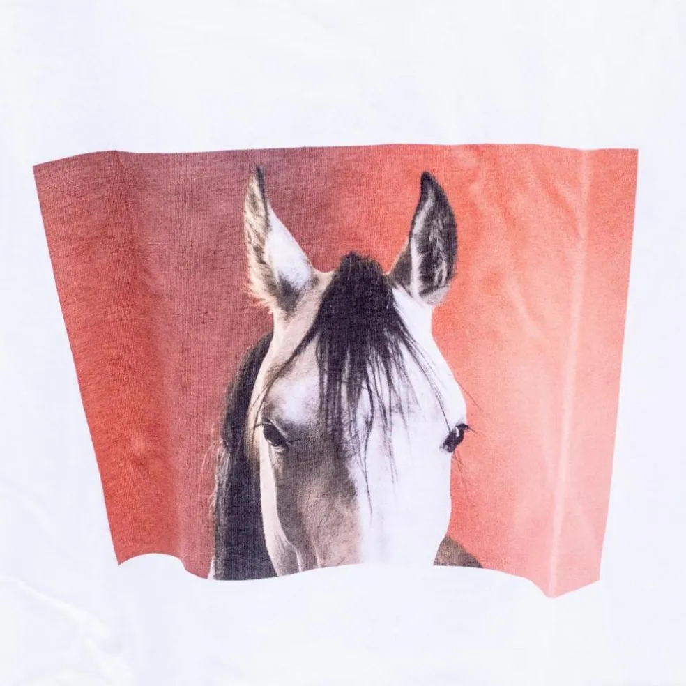 T-shirt cheval - blanc - équitation - Taille L - neuf