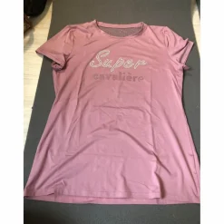 t-shirt Equitheme rose taille L