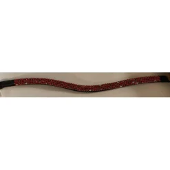 Têtière à strass rouge