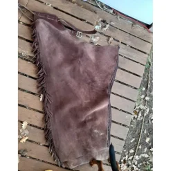 Vend d occasion chaps western a franges en cuir