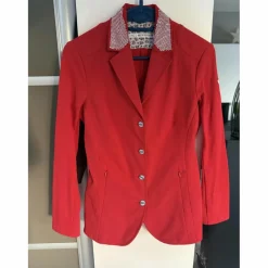 veste concours animo rouge strass