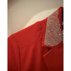 veste concours animo rouge strass