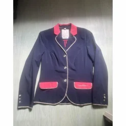 Veste de concours Cavallino Marino bleu et rose