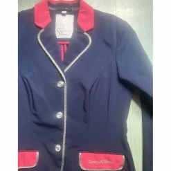Veste de concours Cavallino Marino bleu et rose