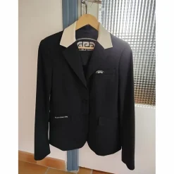 Veste de concours CSO (noire col crème) - GPA / Grand Prix / Femme - Taille 38R - Excellent état