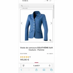 Veste de concours equitheme
