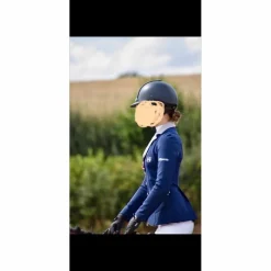 Veste de concours Fhorse bleue et grise