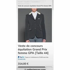 Veste de concours Neuve GPA