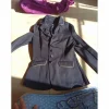 veste de concours noir doré equiteme
