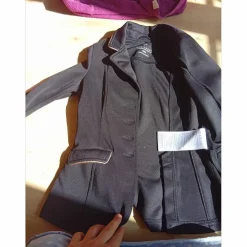 veste de concours noir doré equiteme