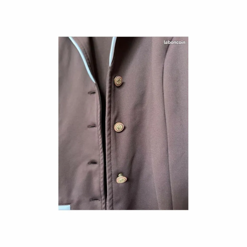 Veste de concours équitation marron Spooks