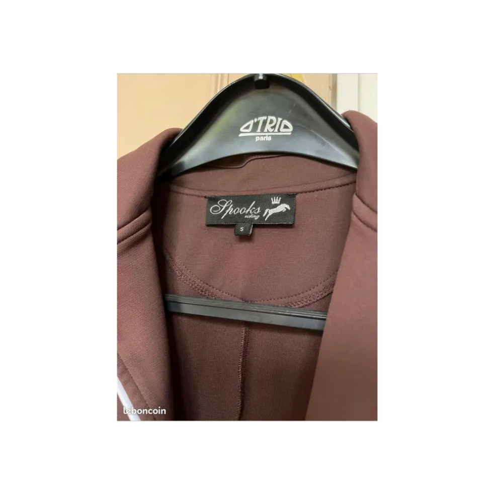 Veste de concours équitation marron Spooks