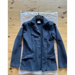 Veste italienne noire de concours équitation Christian ForHorses taille 14-15 ans