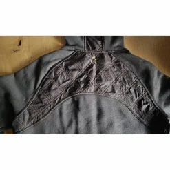 Veste mi-saison grise et marron